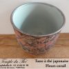 Tasse à thé japonaise 15 cl modèle fleurs corail – Image 2