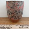 Tasse à thé japonaise 15 cl modèle fleurs corail – Image 3
