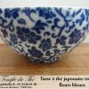 Tasse fine en porcelaine du Japon fleurs bleues – Image 3