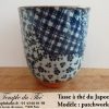 Tasse à thé japonaise 15 cl modèle patchwork