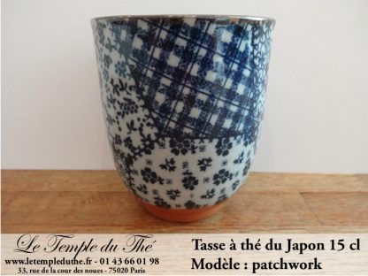 Tasse à thé japonaise 15 cl modèle patchwork