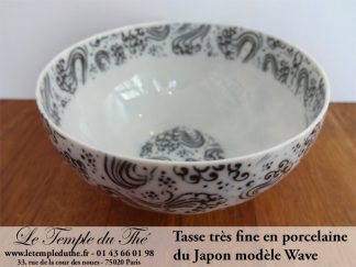 Tasse fine en porcelaine du Japon Wave