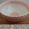 Tasse à thé très fine du Japon étoiles rouges