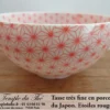 Tasse à thé très fine du Japon étoiles rouges – Image 4