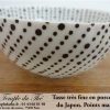 Tasse en porcelaine très fine du Japon modèle points marrons – Image 3