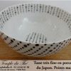 Tasse en porcelaine très fine du Japon modèle points marrons