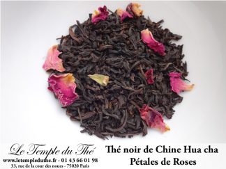 Thé noir de Chine pétales de roses Hua Cha