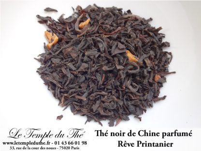 Thé noir de Chine Rêve printanier (amande, cannelle, orange, pomme et vanille.)