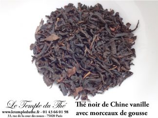 Thé noir de Chine Vanille avec morceaux de gousse