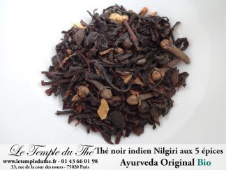 Thé noir Nilgiri BIO Ayurveda Original aux 5 épices