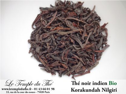 Thé noir indien Nilgiri Korakundah BIO