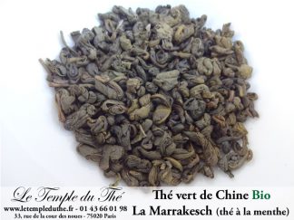 Thé bio vert de Chine parfumé menthe poivrée la Marrakesch