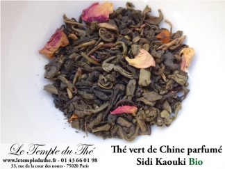 Sidi Kaouki thé vert de Chine bio menthe, rose et fleurs d'oranger