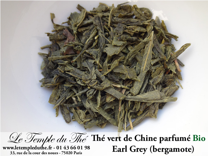 Thé vert Earl Grey Bio équitable Touch organic saveur bergamote