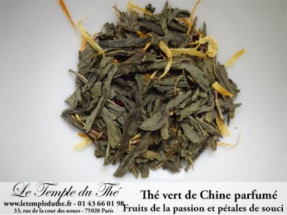 Thé vert de Chine aux fruits de la passion et aux pétales de souci
