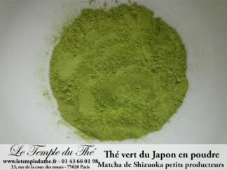 Thé vert du Japon de Shizuoka Matcha de petits producteurs les 50 g