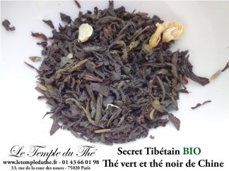 Thé vert et noir de Chine Secret Tibetain (jasmin, lavande …)BIO