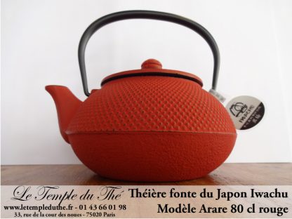 Théière Arare IWACHU Japon 0.8 L rouge