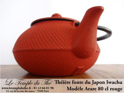 Théière Arare IWACHU Japon 0.8 L rouge