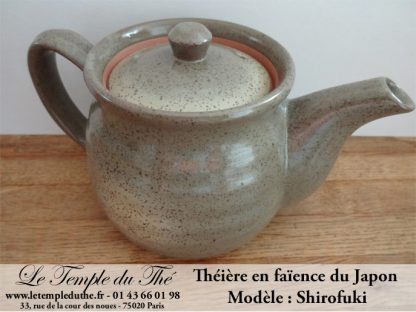 Théière en faïence du Japon Shirofuki