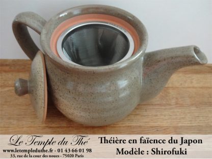 Théière en faïence du Japon Shirofuki