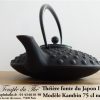 Théière Kambin IWACHU. Fonte du Japon 0.75 L noire