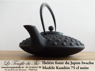 Théière en fonte japonaise Iwachu wa sakura 0.55 l noir