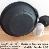 Théière en fonte du Japon IWACHU modèle Nanbu Arare noir 0.95 L – Image 2