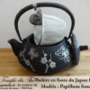 Théière en fonte du Japon Iwachu papillons – Image 3