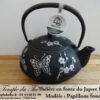 Théière en fonte du Japon Iwachu papillons – Image 4