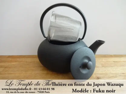Théière en fonte du Japon WAZUQU modèle Fuku noir – Image 5