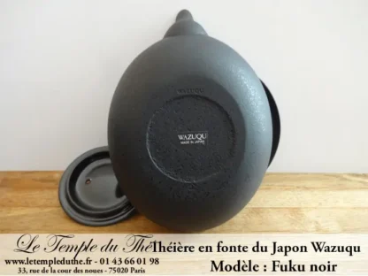 Théière en fonte du Japon WAZUQU modèle Fuku noir – Image 2