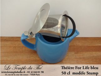 Théière FOR LIFE. Stump 0.5 L bleue