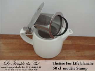 Théière FOR LIFE. Stump 0.5 L blanche