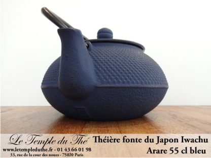 Théière Arare IWACHU Japon 0.55 L bleu – Image 4