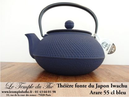 Théière Arare IWACHU Japon 0.55 L bleu – Image 5