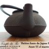 Théière IWACHU ARARE Théière fonte japonaise 0.55 L marron doré – Image 3
