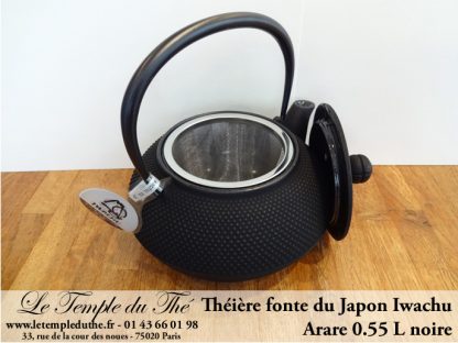 Théière Arare IWACHU Japon 0.55 L noire