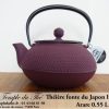 Théière Arare IWACHU Japon 0.55 L prune à Paris – Image 2