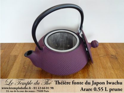 Théière Arare IWACHU Japon 0.55 L prune à Paris