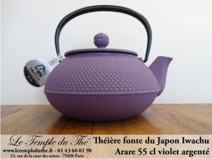 Théière Arare IWACHU Japon 0.55 L violet argenté