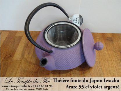 Théière Arare IWACHU Japon 0.55 L violet argenté