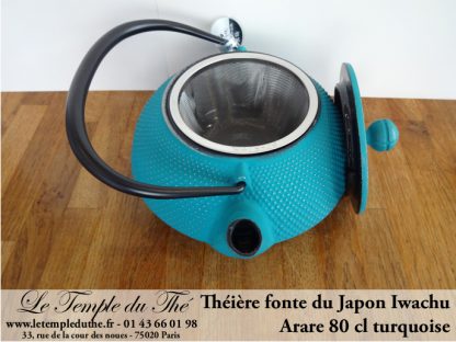 Théière en fonte du Japon turquoise (0.8L)