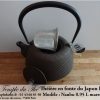 Théière en fonte du Japon Iwachu Arare Nanbu marron doré 0.95 L – Image 5