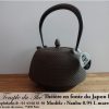 Théière en fonte du Japon Iwachu Arare Nanbu marron doré 0.95 L – Image 2