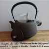 Théière en fonte du Japon Iwachu Arare Nanbu marron doré 0.95 L