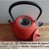 Théière en fonte du Japon Iwachu Nanbu Arare rouge doré 0.95 L – Image 4