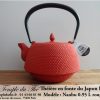 Théière en fonte du Japon Iwachu Nanbu Arare rouge doré 0.95 L – Image 2