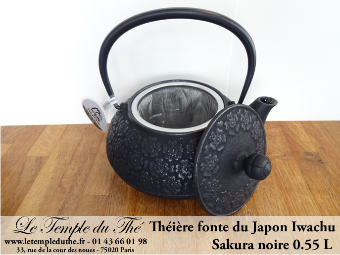 Théière en fonte du Japon IWACHU Kambin noir/or