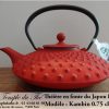 theire Japon Kanbin rouge